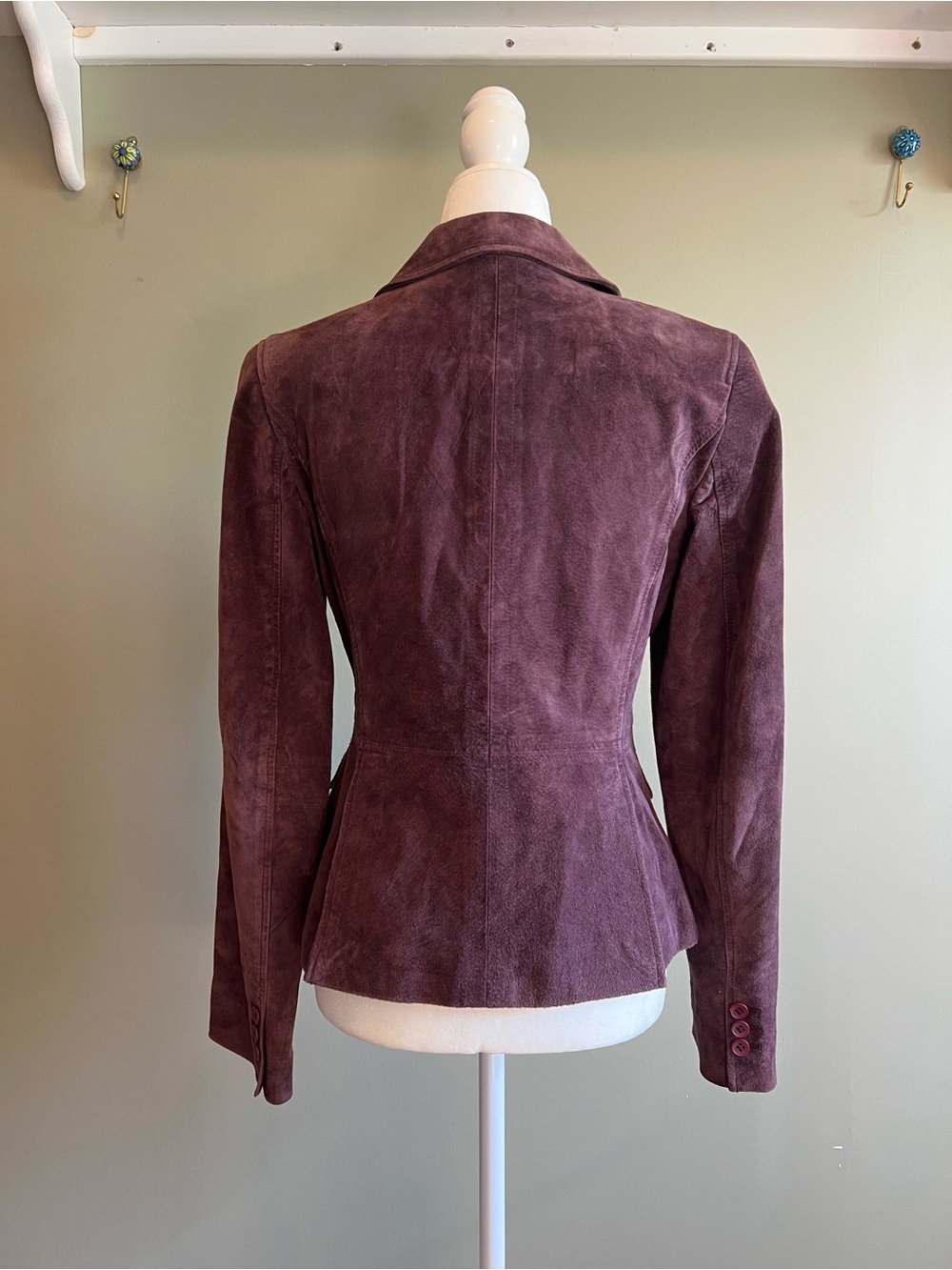 LOFT Plum Suede Blazer Jacket - Picture 5 of 6